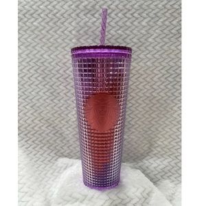 Starbucks Ombré Grid Tumbler💜❤️